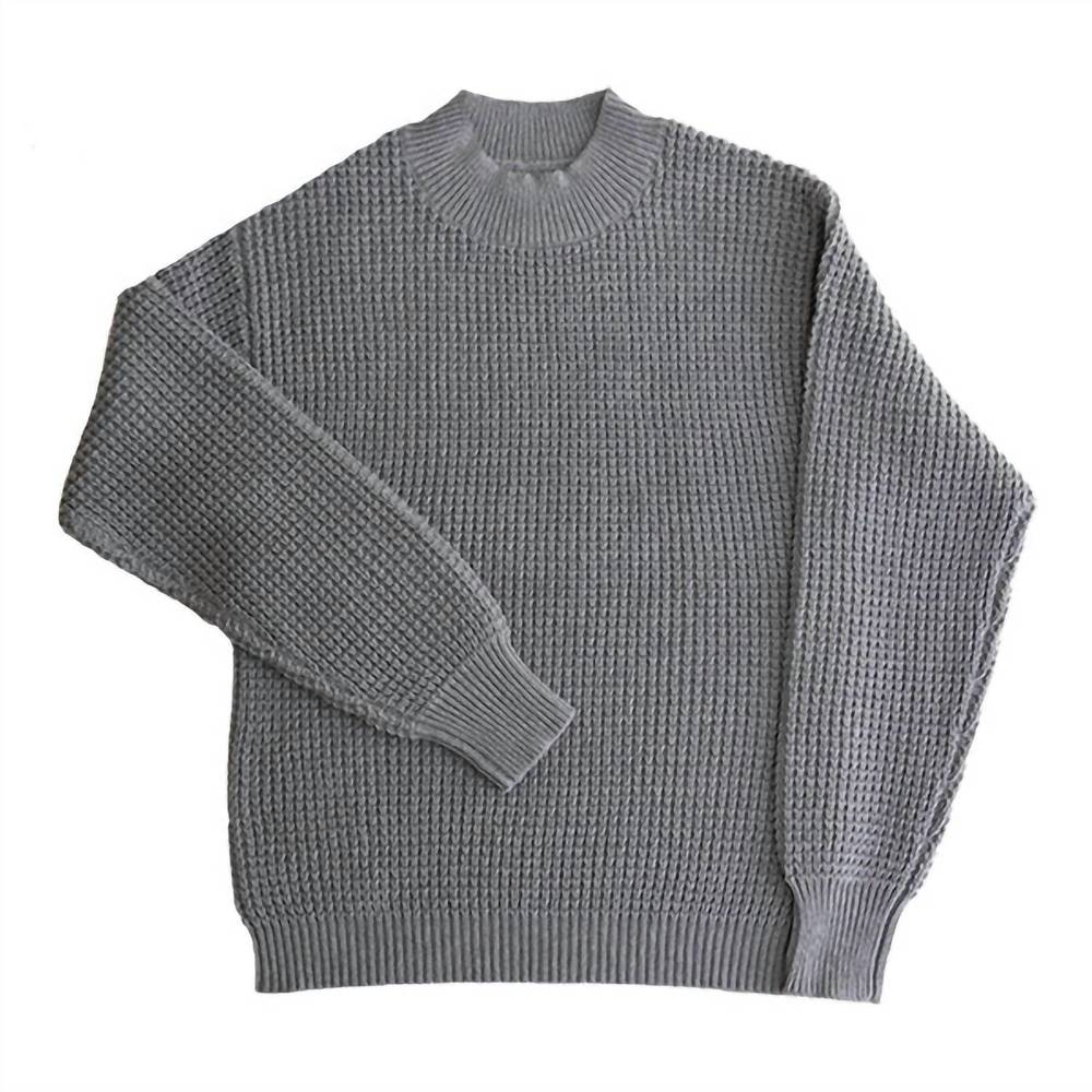 NEW LONG WHARF SUPPLY CO. women's rye seawell sweater in grey